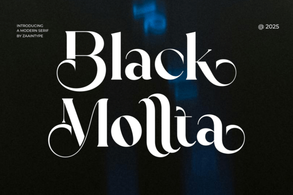 Black Mollta: A High-Contrast Serif Display Font for Editorial Power