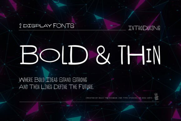 Bold and Thin Font: Testing a Display Typeface for Boutique Branding