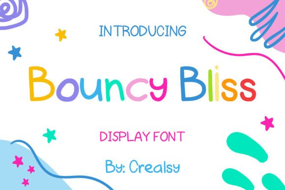 Bouncy Bliss: A Whimsical Display Font for Digital Branding