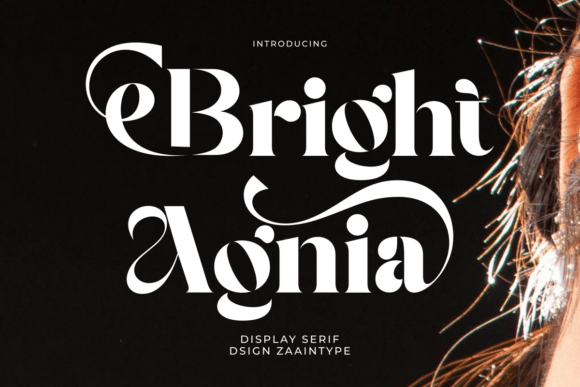 Bright Agnia: A Serif Display Font for Refined Branding