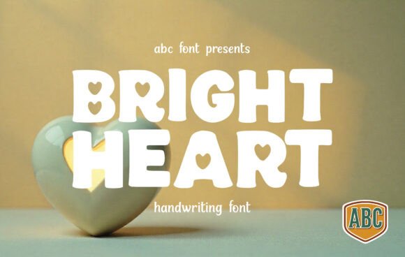 Bright Heart: A Display Font That Puts Love Into Your Marketing