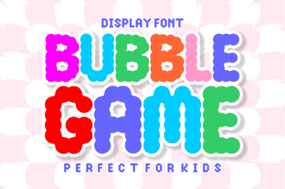 Bubble Game Font Review for Handmade Product Design