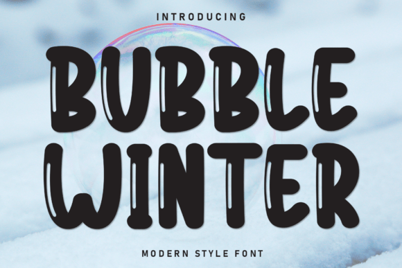 Bubble Winter Font Review