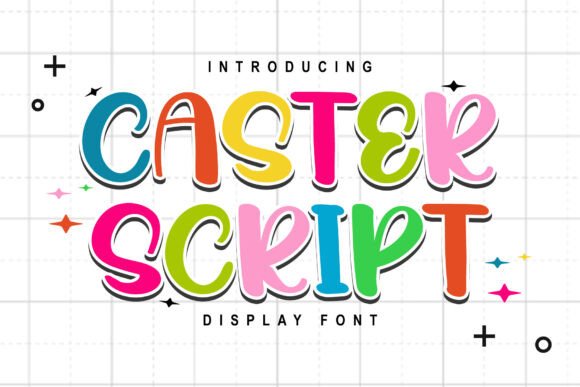 Caster Script for Editorial Design and Publication Branding