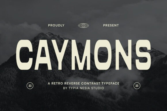 Caymons: A Bold Display Font
