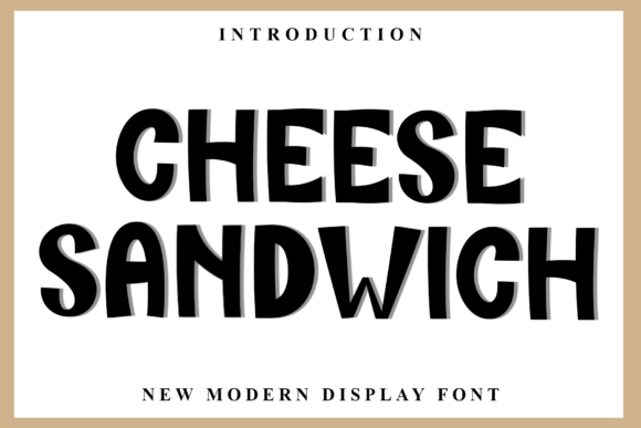 Cheese Sandwich Font for Business Branding