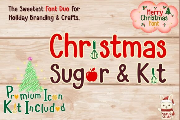 Christmas Sugar and Kit Duo Font
