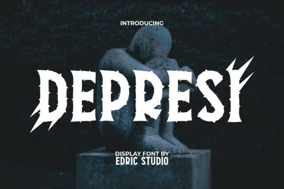Depresi Font: Gothic Display for Web Design