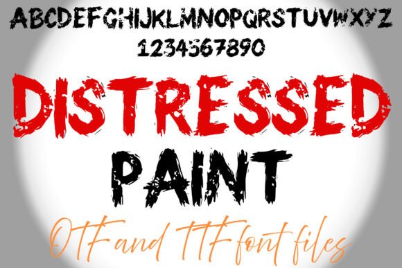 Distressed Paint: A Gritty Display Font for Small Business Branding