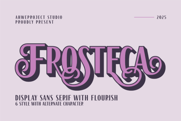 Frosteca: A Bold Display Font for Editorial Design and Branding
