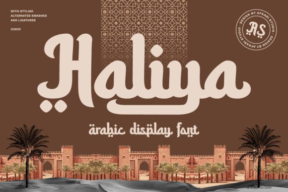 Haliya Arabic Typeface for Elegant Business Branding