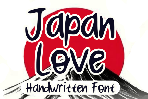 Japan Love Font for Handmade Labels, Cards, and Packaging