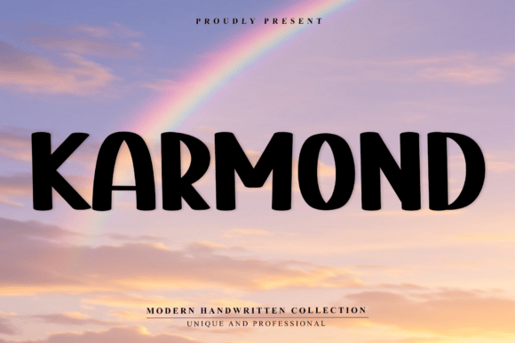 Karmond: A Handwritten Display Font for Modern Web Design