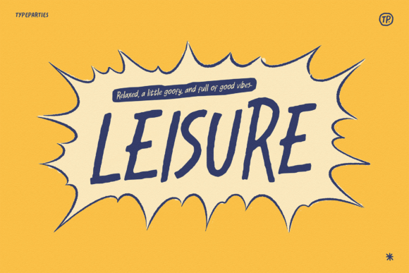 Leisure Font: A Playful Display Typeface for Campaigns