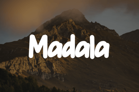Madala Font for Handmade Products and Clothing Designs