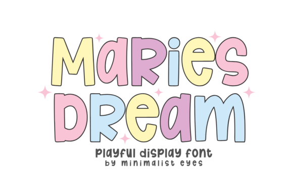 Maries Dream: A Bold Minimalist Display Font for Editorial Design