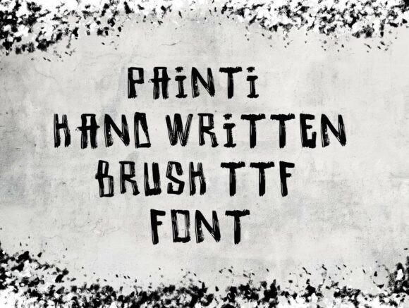 Painti Handwritten Brush Font