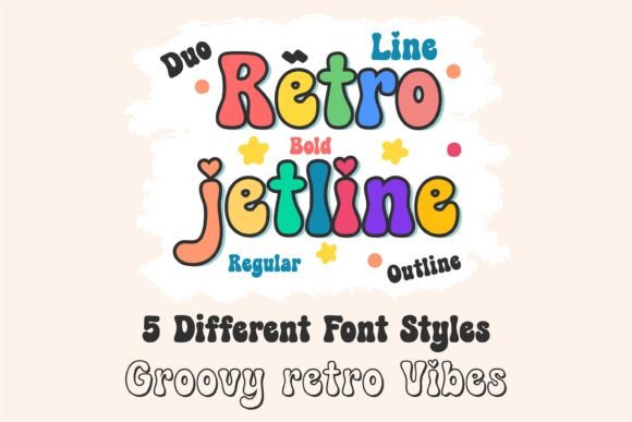 Retro Jetline Display Font for Campaign Visuals