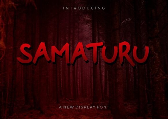 Samaturu: Bold Display Font for Editorial Design