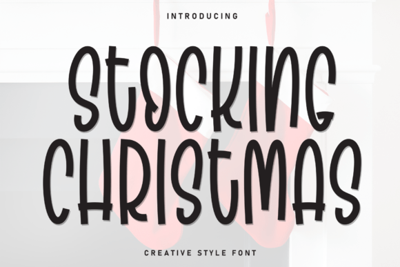 Stocking Christmas Font for Holiday Branding