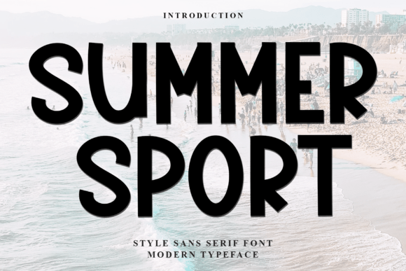 Summer Sport: A Friendly Display Font for Branding and Social Media