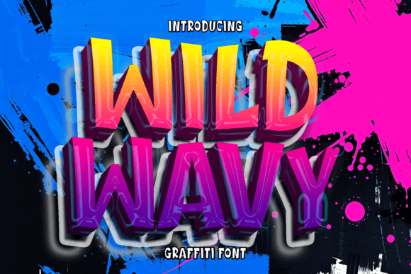 Wild Wavy Font: Edgy Urban Design for Handmade Products