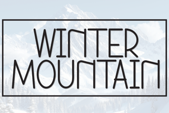 Winter Mountain Font for Web Design